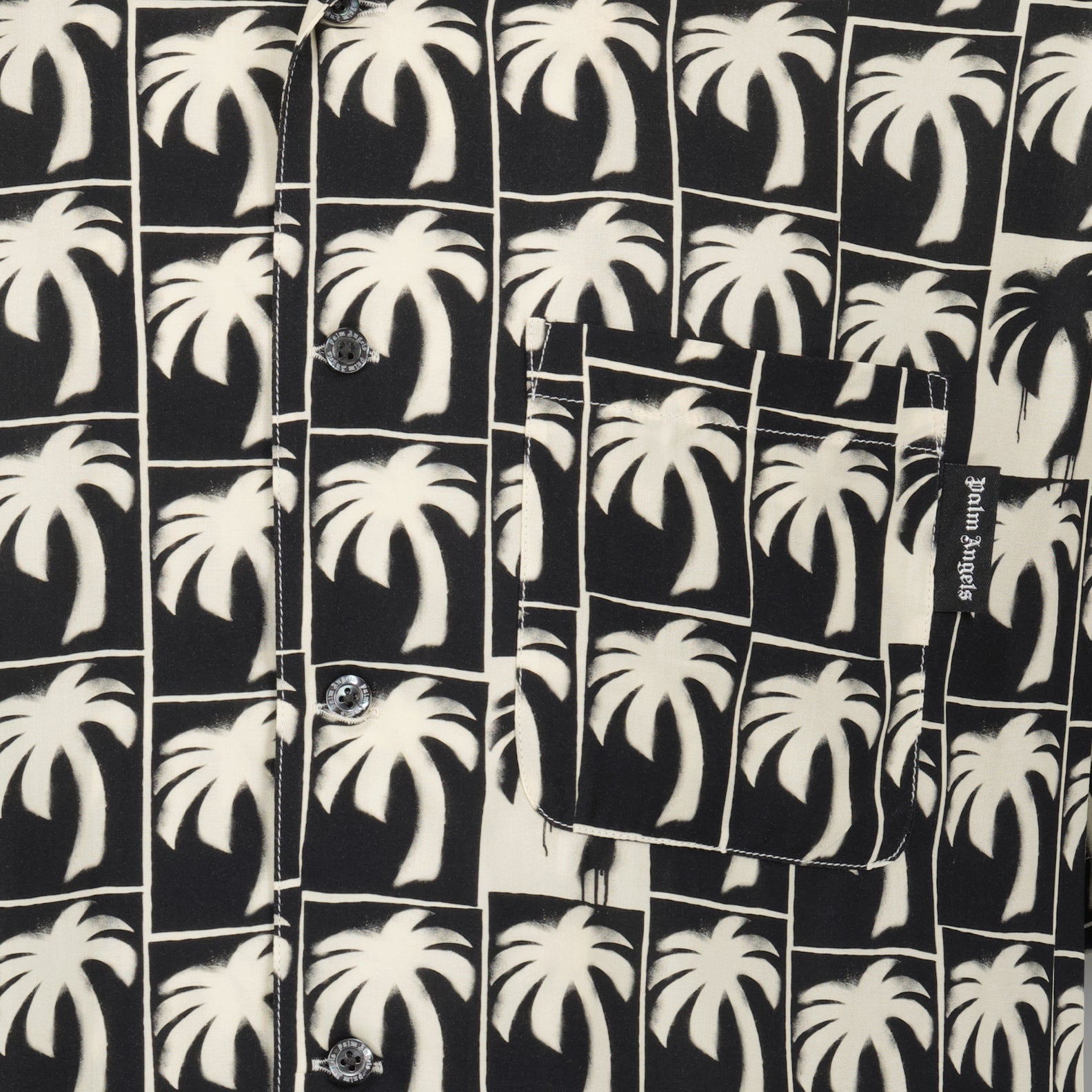 Shirts Dripping Palms Shirt Palm Angels Black Man