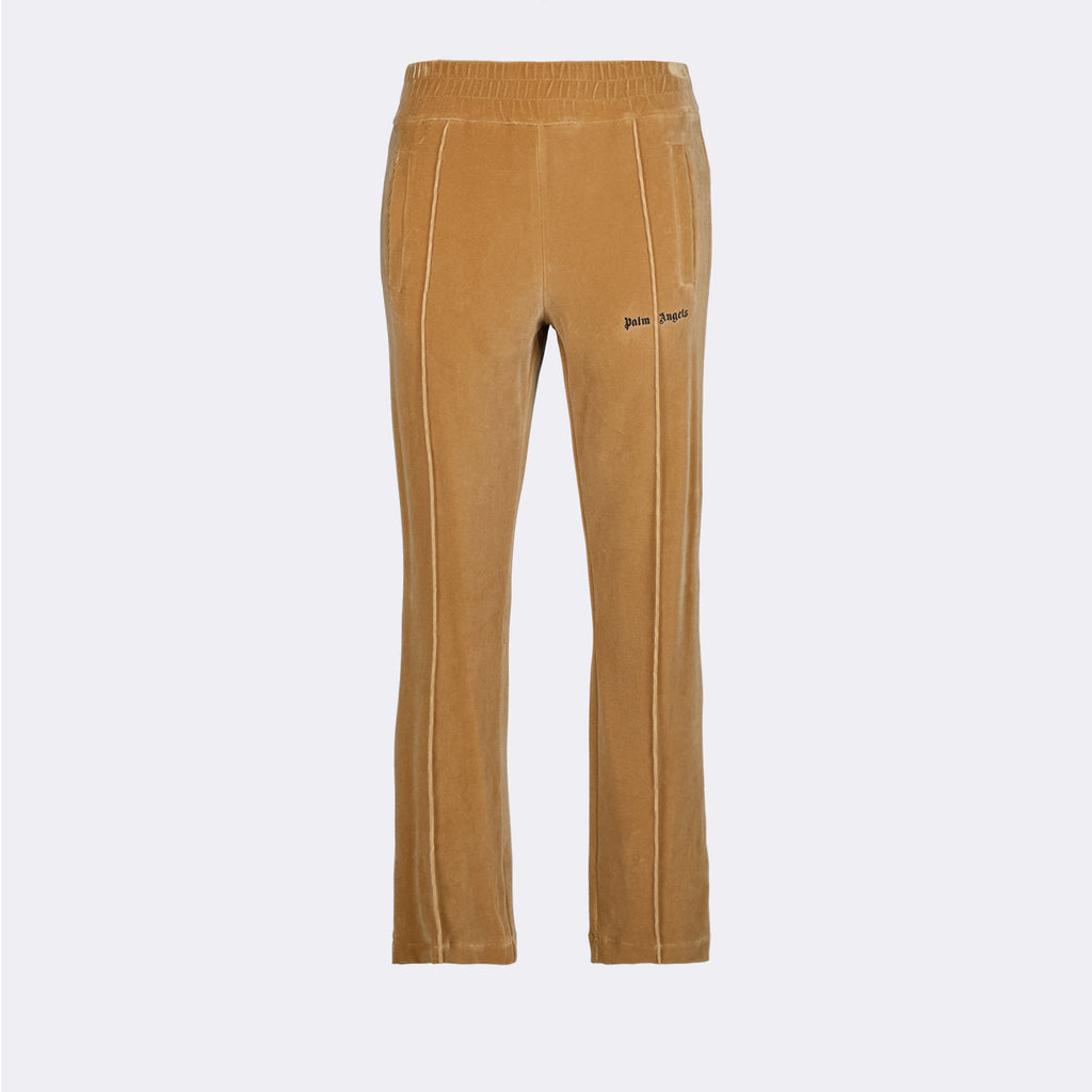 Pants Velvet pants Palm Angels Brown Man