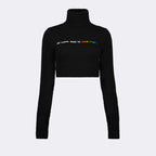 Maglieria Maglione Corto Palm Angels Nero Femme