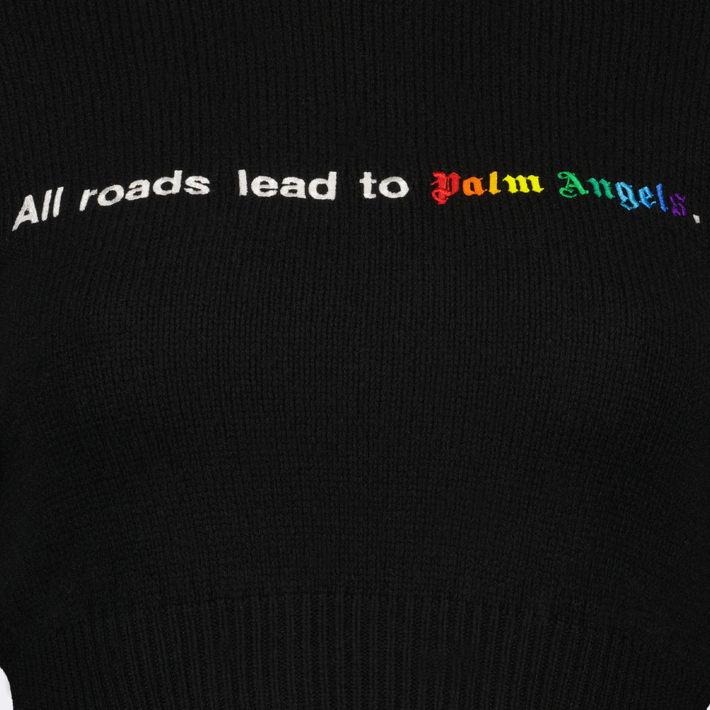 Maglieria Maglione Corto Palm Angels Nero Femme