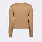 Maglieria Maglione con Logo Palm Angels Marrone Femme