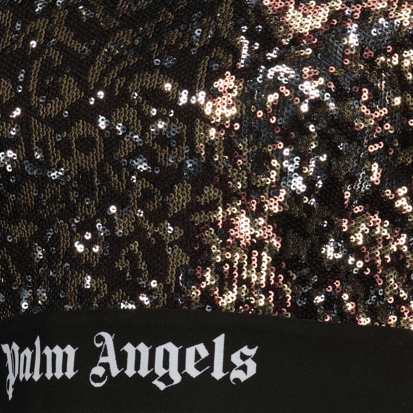 T-shirts Top à sequins Palm Angels Marron Femme