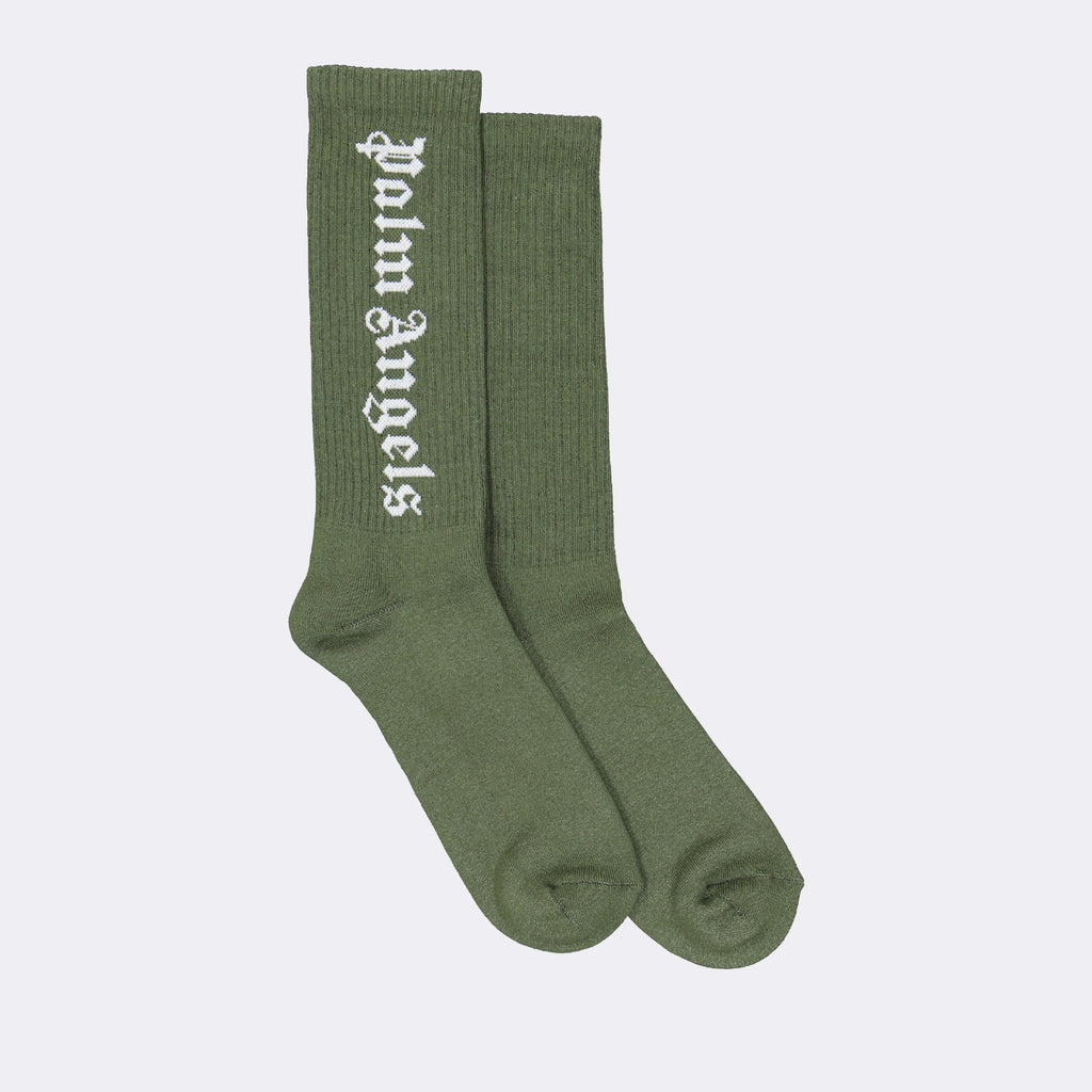 언더웨어 및 홈웨어 Chaussettes à logo Palm Angels 녹색 Homme