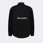 Chemises Chemise en laine Palm Angels Noir Homme