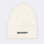Chapeaux, casquettes et bonnets Bonnet à logo Palm Angels Blanc Homme