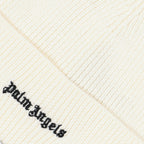 Chapeaux, casquettes et bonnets Bonnet à logo Palm Angels Blanc Homme