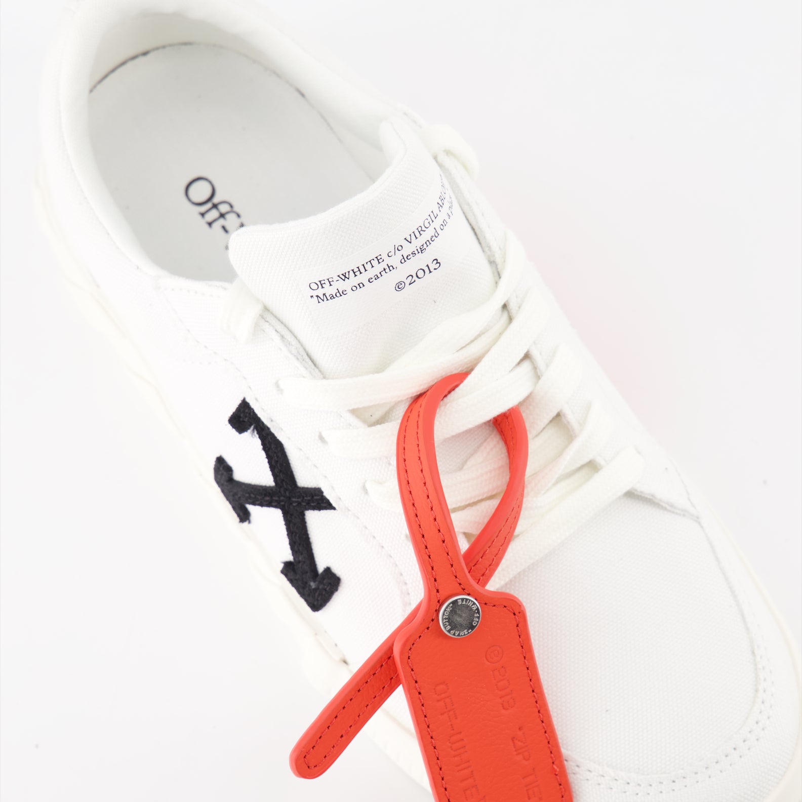 Sneaker Baskets Vulcanized Off-White Weiß Femme