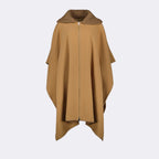 Vestes Cape zippée Moncler Marron Femme