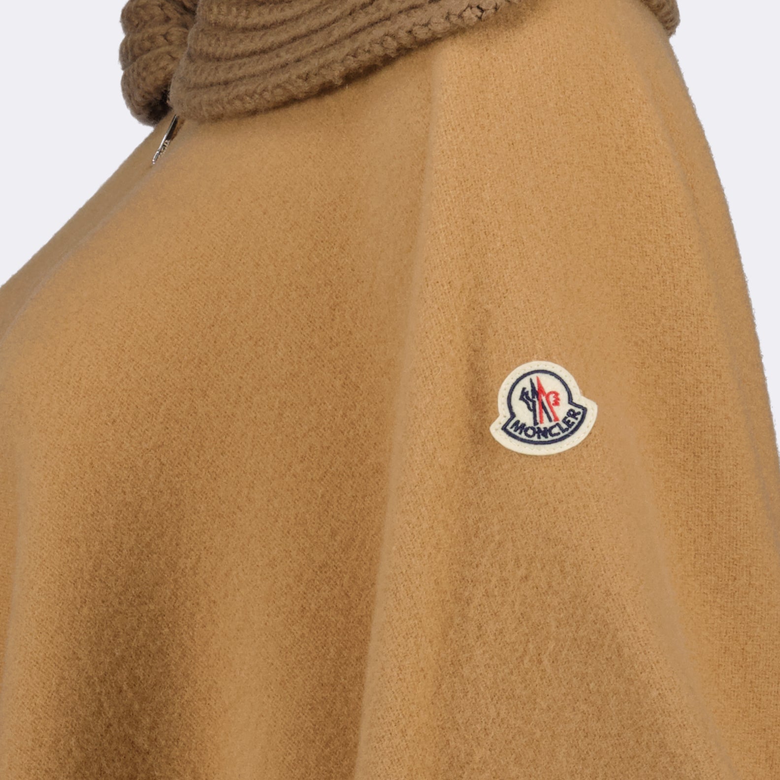Vestes Cape zippée Moncler Marron Femme