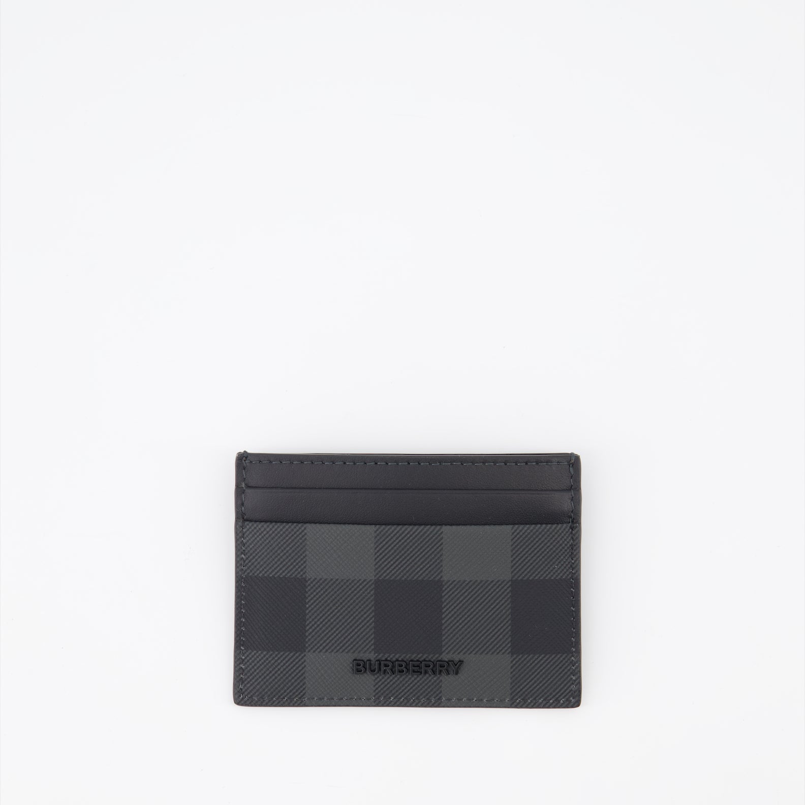 Piccola pelletteria Porte-cartes à logo Burberry Nero Homme