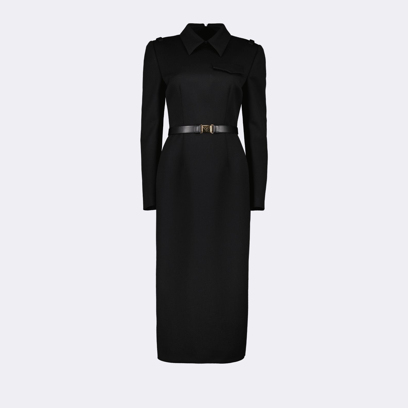 Robes Robe en natté stretch Prada Noir Femme