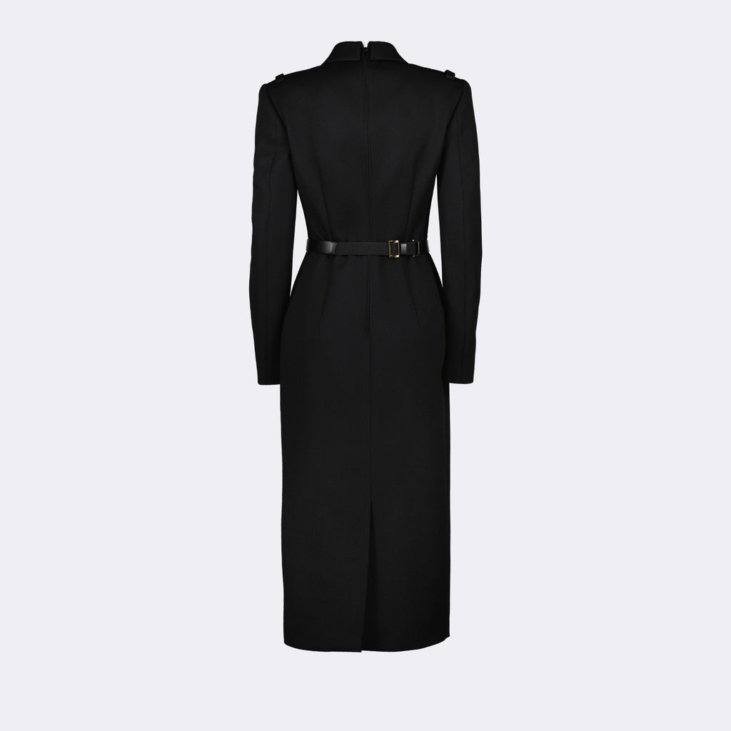 Robes Robe en natté stretch Prada Noir Femme