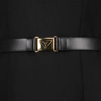 Robes Robe en natté stretch Prada Noir Femme