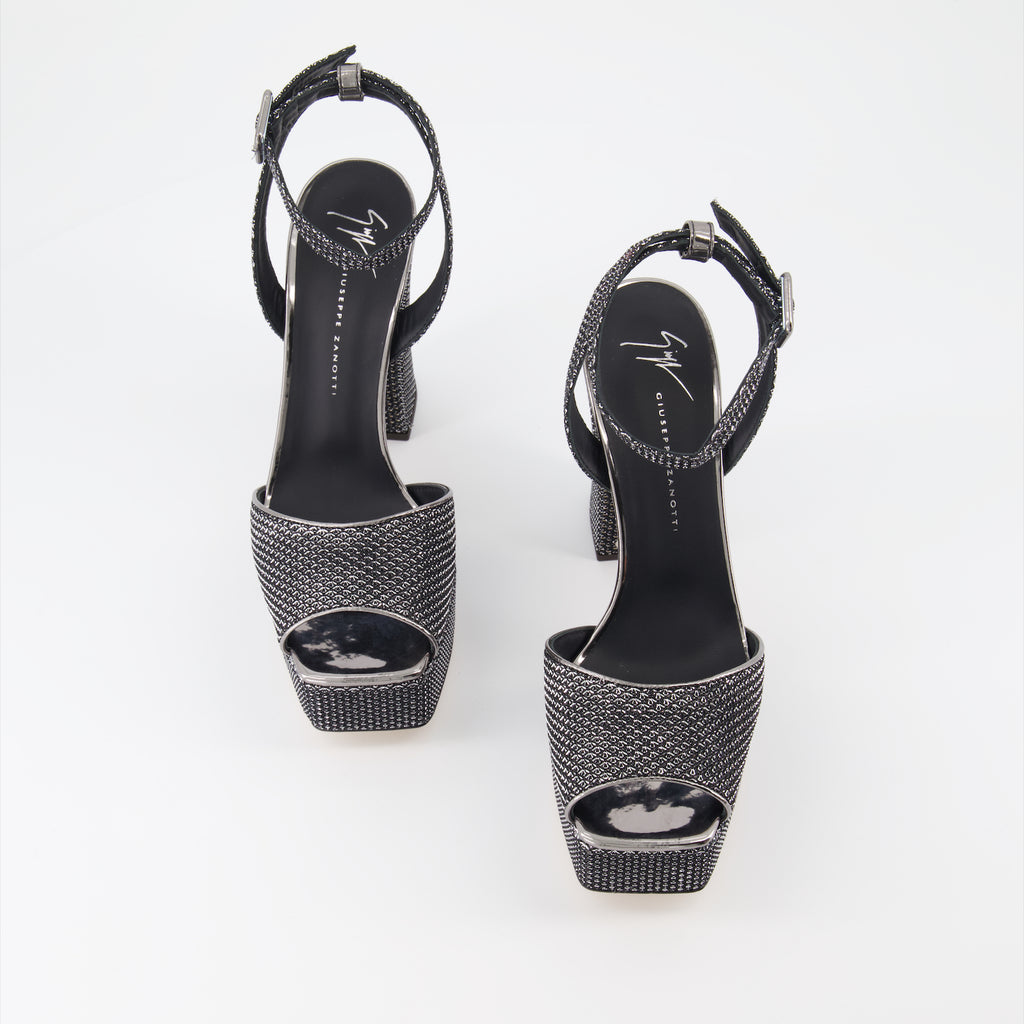 Platform shoes New Betty pumps Giuseppe Zanotti Silver Women