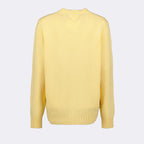 Maille Pull en laine et cachemire Prada Jaune Femme