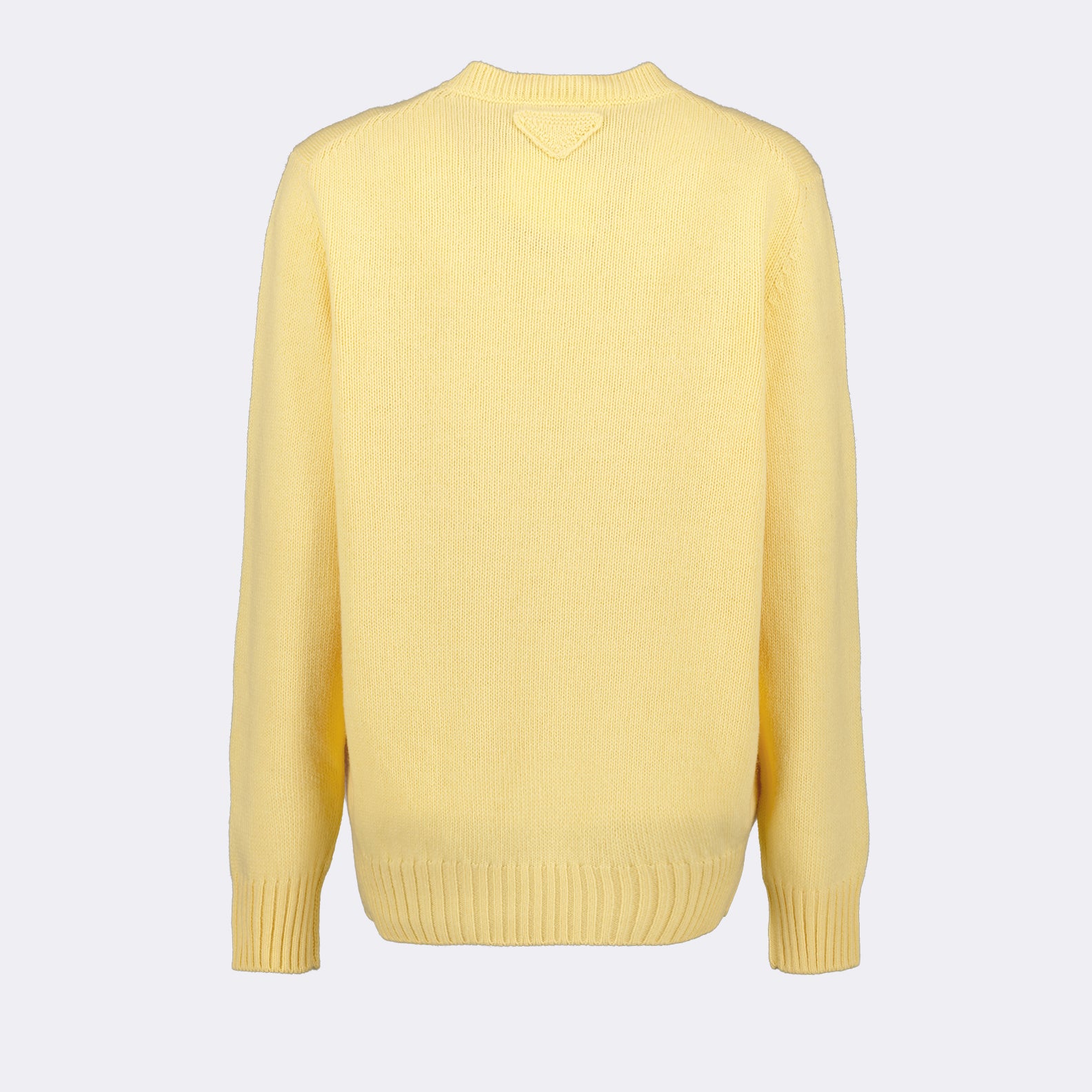 Maille Pull en laine et cachemire Prada Jaune Femme