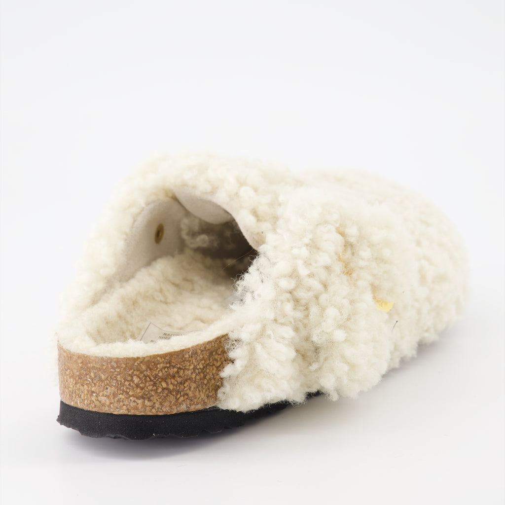 Chaussures ouvertes Mules Boston Birkenstock Beige Femme