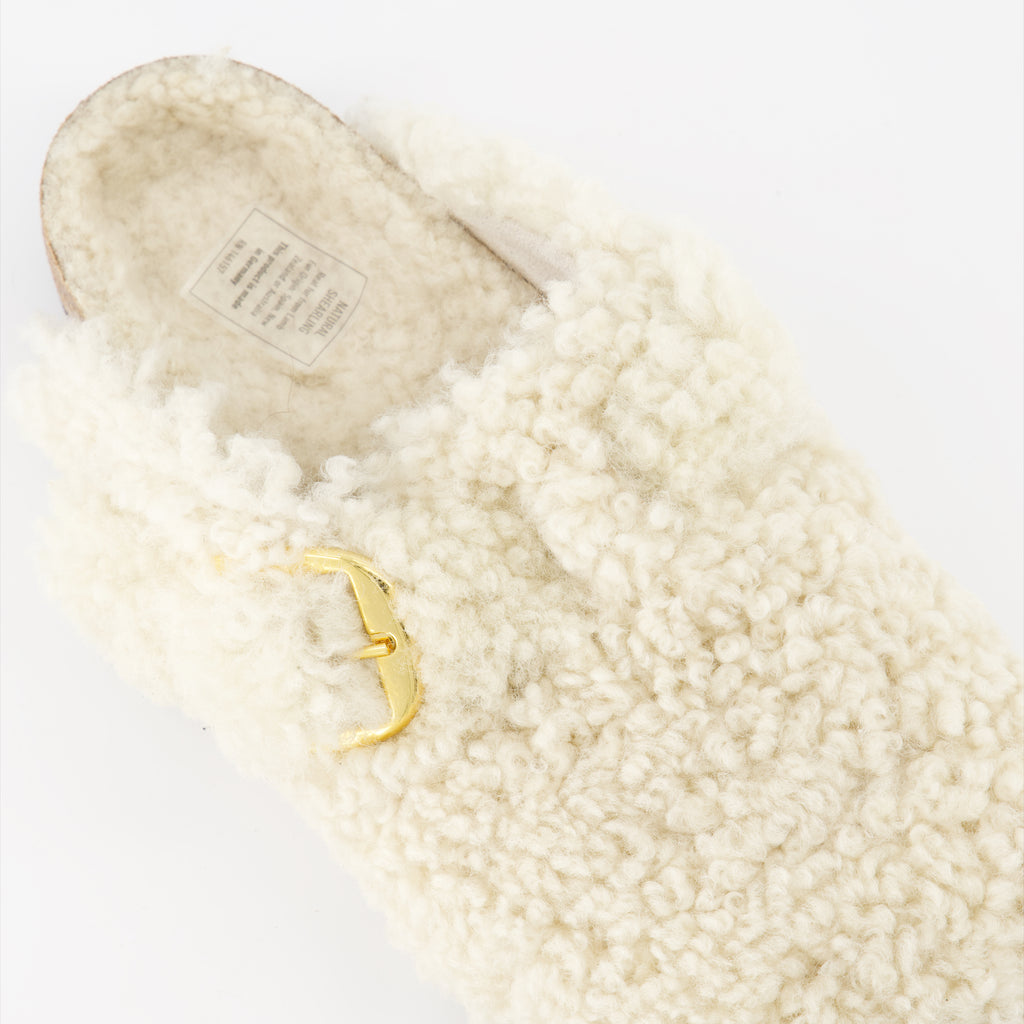 Chaussures ouvertes Mules Boston Birkenstock Beige Femme