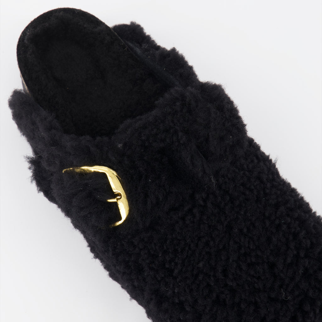 Offene schuhe Mules Boston Birkenstock Schwarz Femme