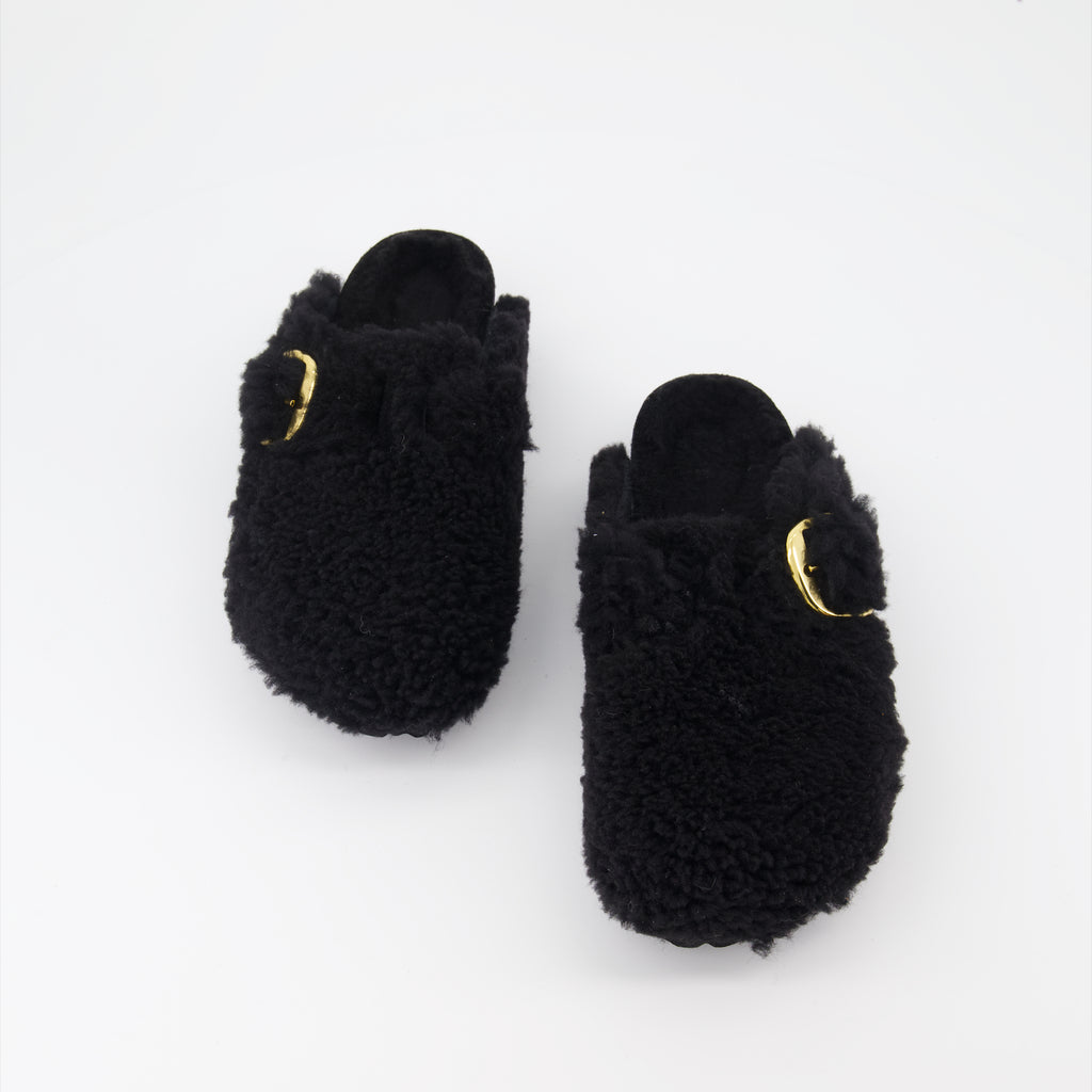 Offene schuhe Mules Boston Birkenstock Schwarz Femme