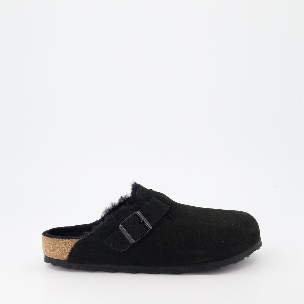 Offene schuhe Mules Boston Birkenstock Schwarz Homme