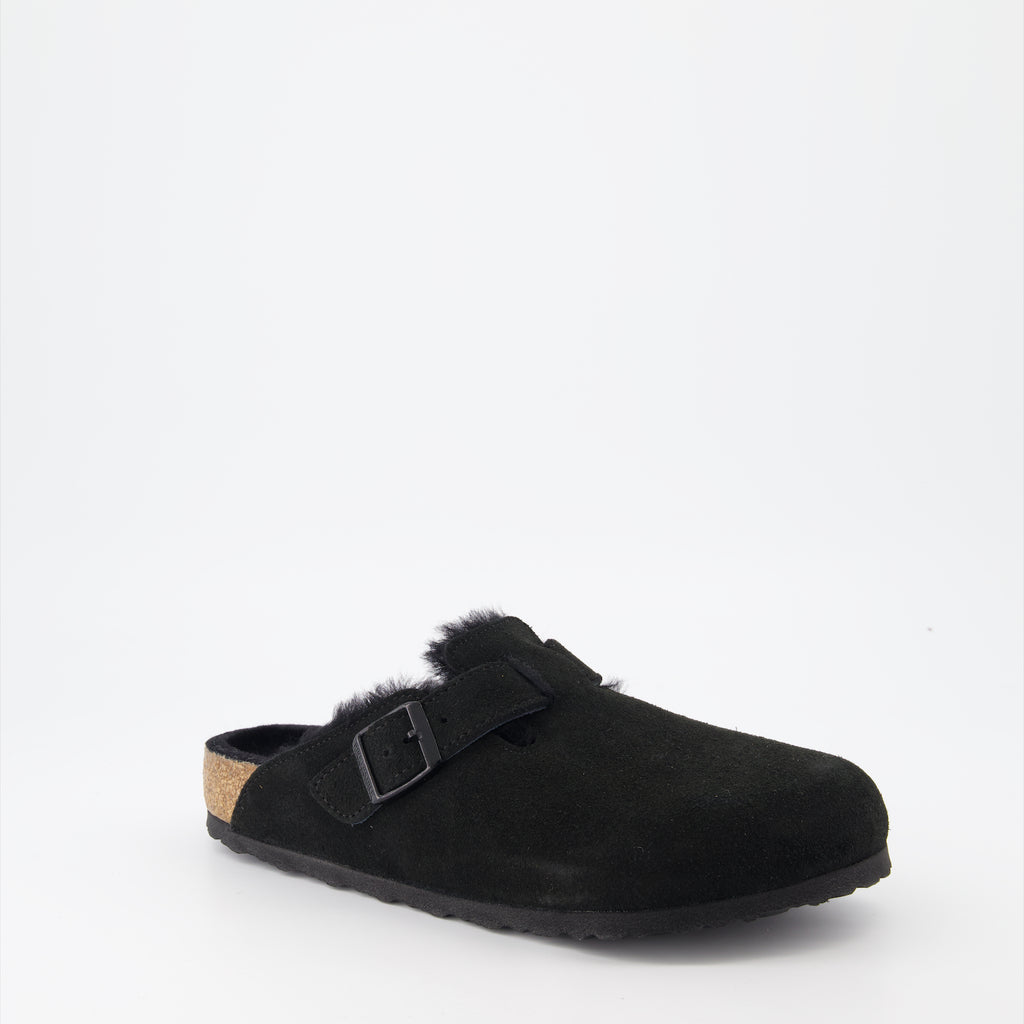 Offene schuhe Mules Boston Birkenstock Schwarz Homme