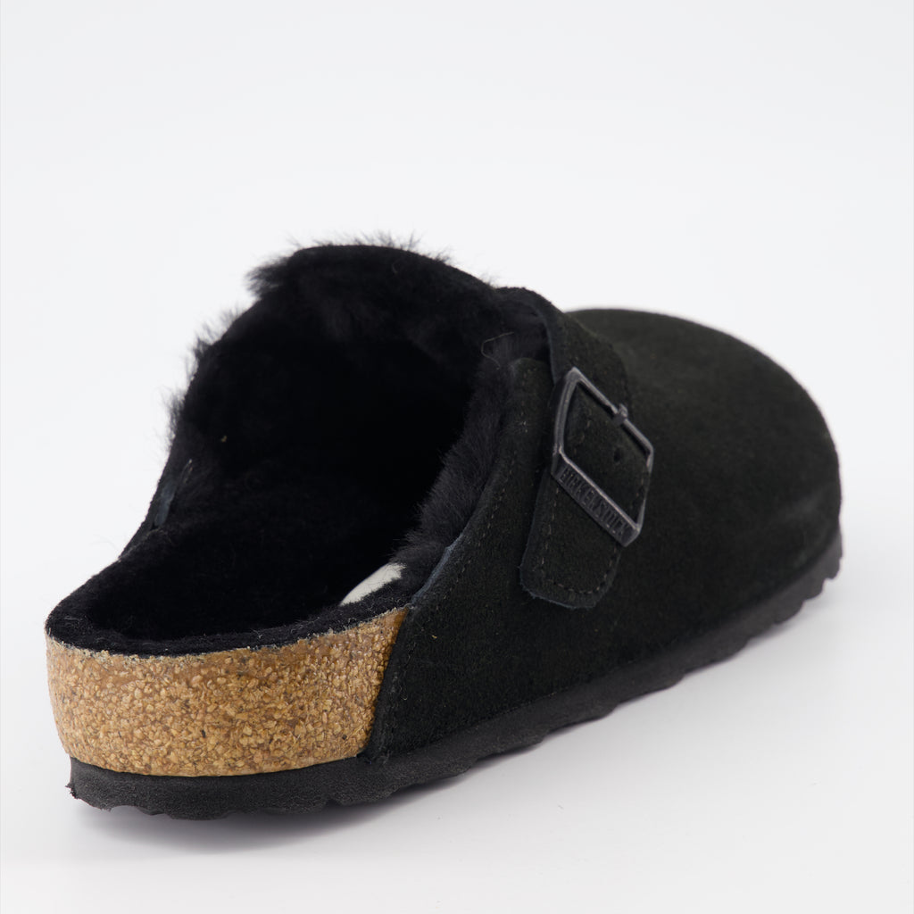 Offene schuhe Mules Boston Birkenstock Schwarz Homme