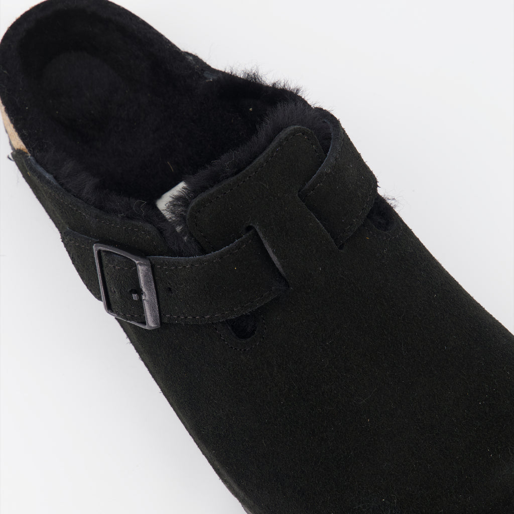 Offene schuhe Mules Boston Birkenstock Schwarz Homme