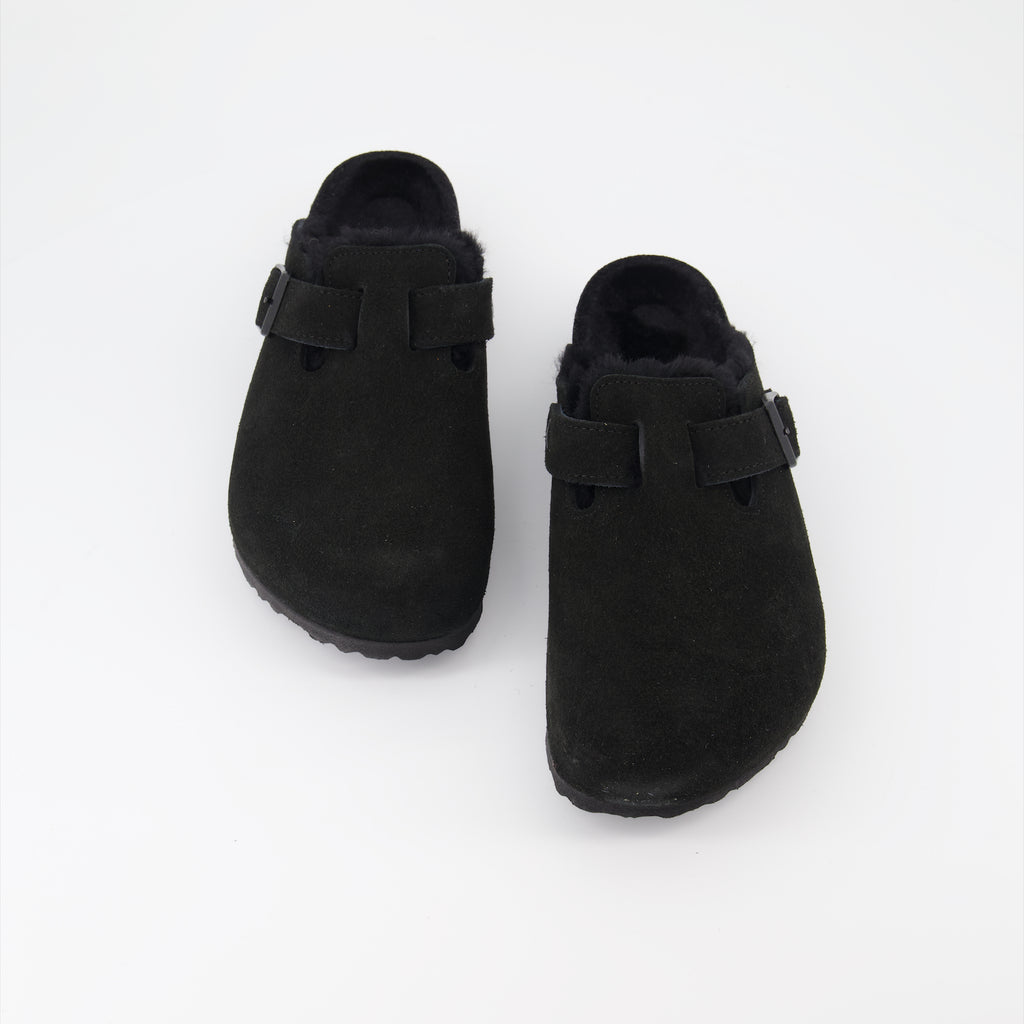 Offene schuhe Mules Boston Birkenstock Schwarz Homme