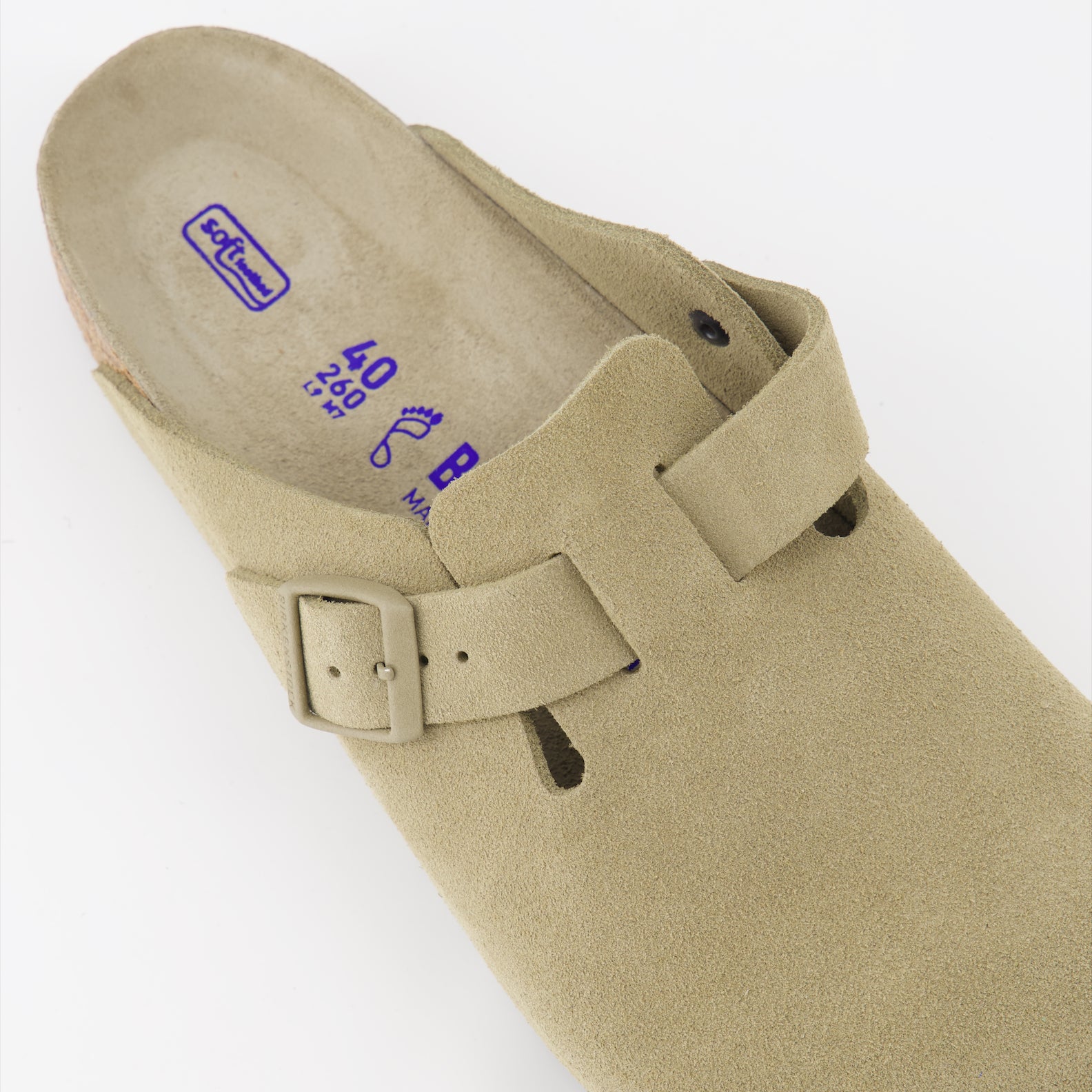 Offene schuhe Mules Boston Birkenstock Khaki Homme