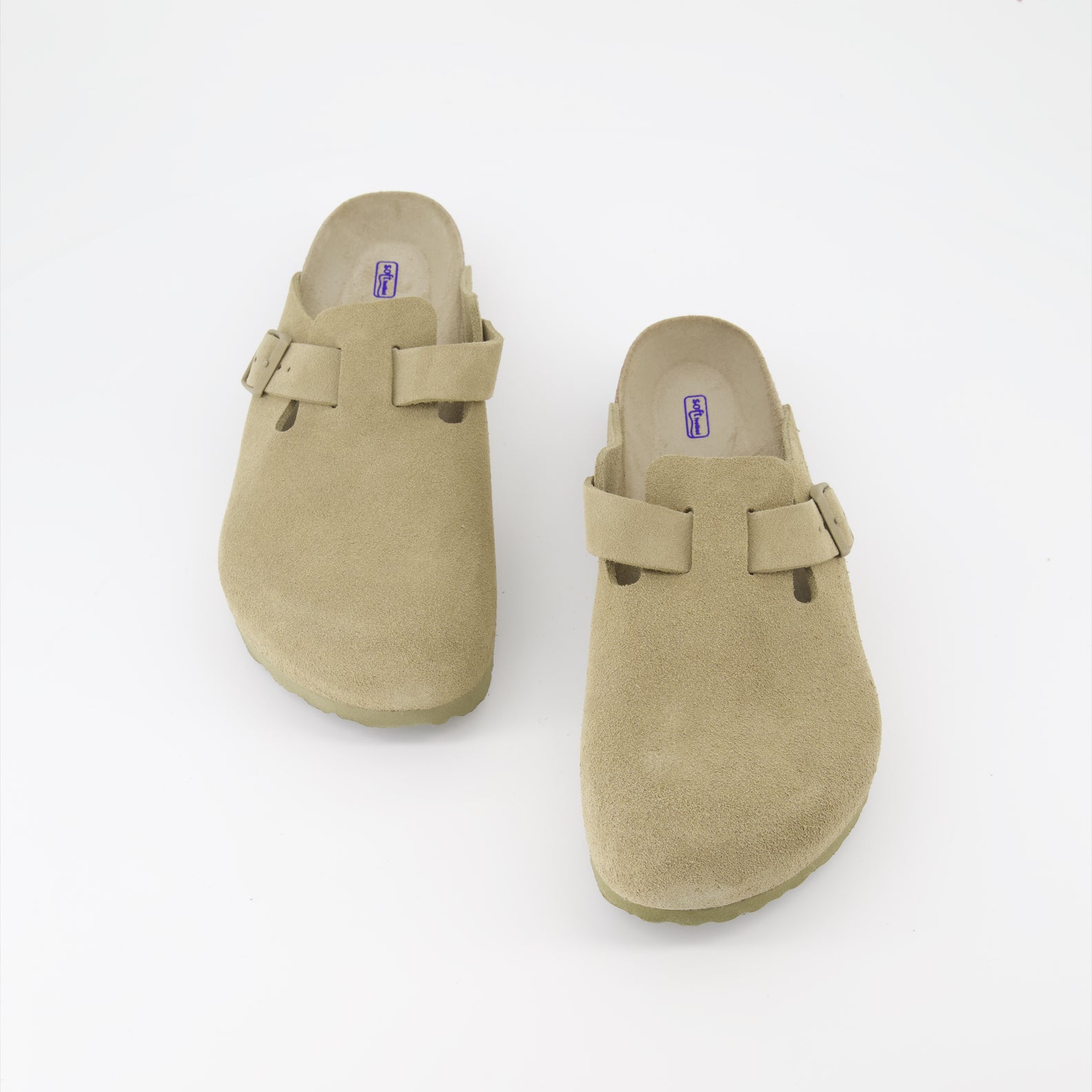 Offene schuhe Mules Boston Birkenstock Khaki Homme