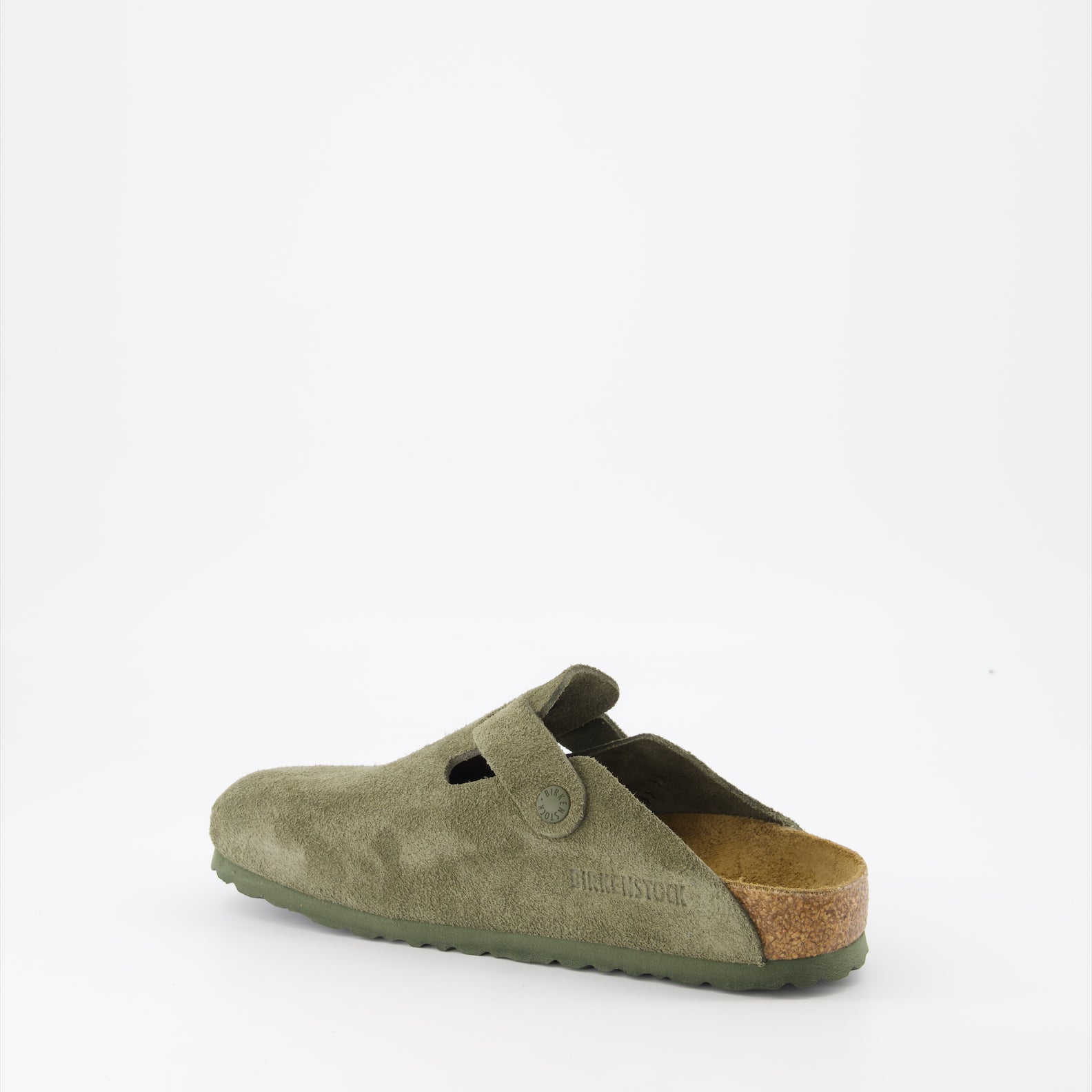 Image de l'article Mules Boston de la marque Birkenstock pour Femme - Saison Automne-Hiver 2025 - Vue trois quarts arrière droite