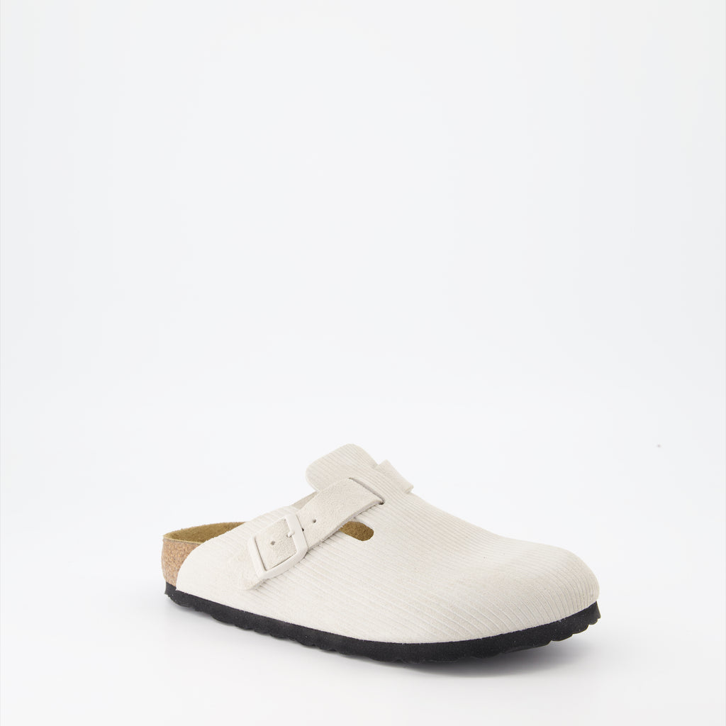 Offene schuhe Mules Boston Birkenstock Beige Femme