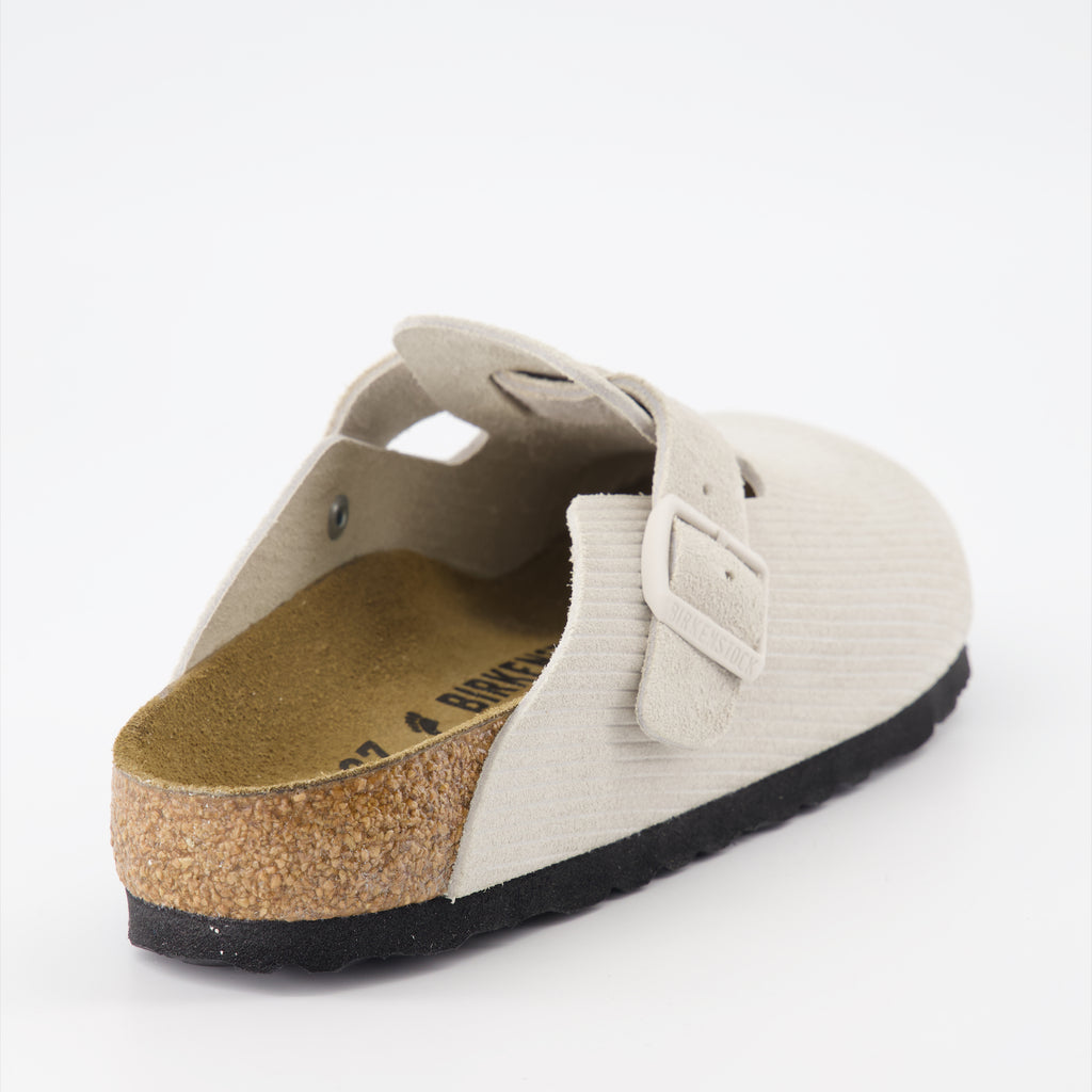 Offene schuhe Mules Boston Birkenstock Beige Femme