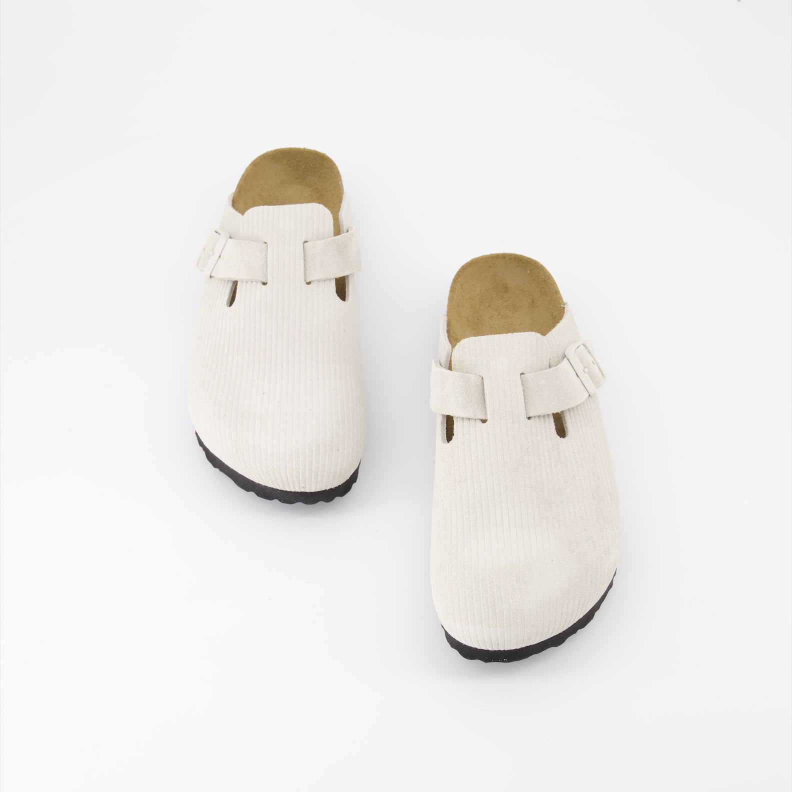 Offene schuhe Mules Boston Birkenstock Beige Femme