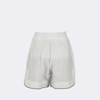 ショートパンツ リネンショーツ Palm Angels 白 女性