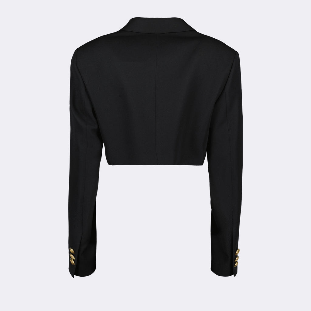 Giacche Giacca Blazer Cropped Palm Angels Nero Femme
