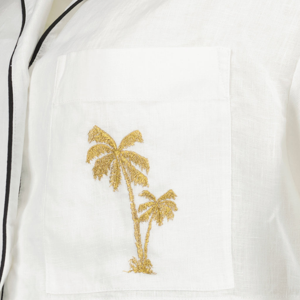 Shirts Linen shirt Palm Angels White Women