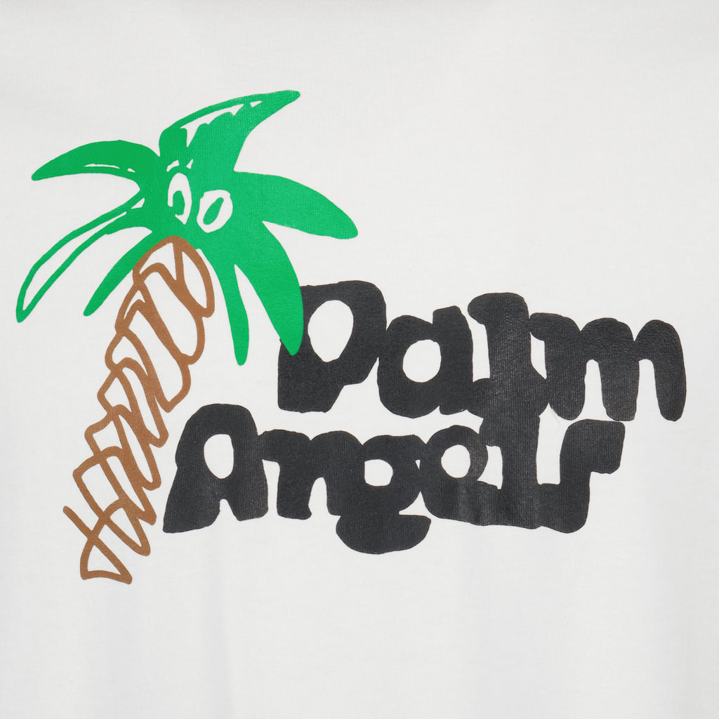 T-Shirts T-shirt Sktetchy Palm Angels Weiß Homme