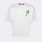T-shirts T-shirt Sketchy over Palm Angels Blanc Homme