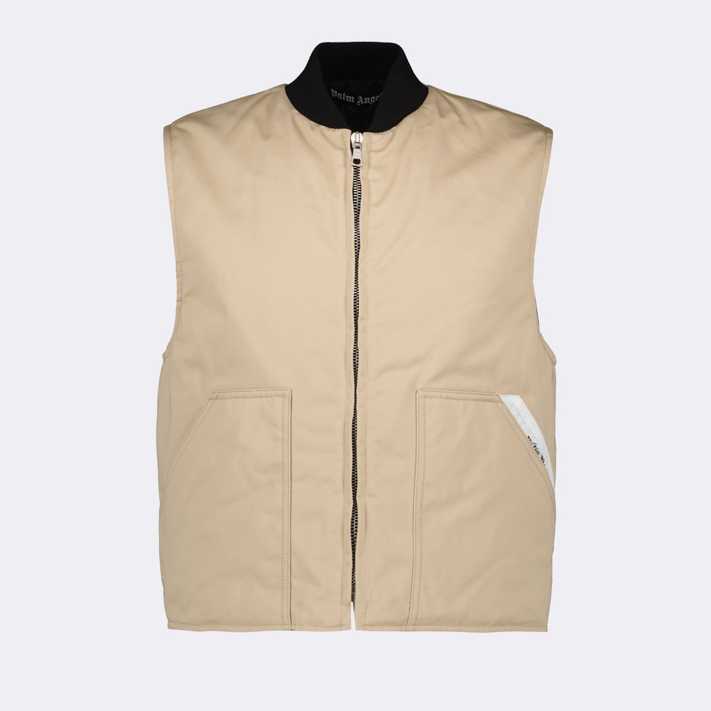 재킷 Veste sans manches Palm Angels 베이지 Homme