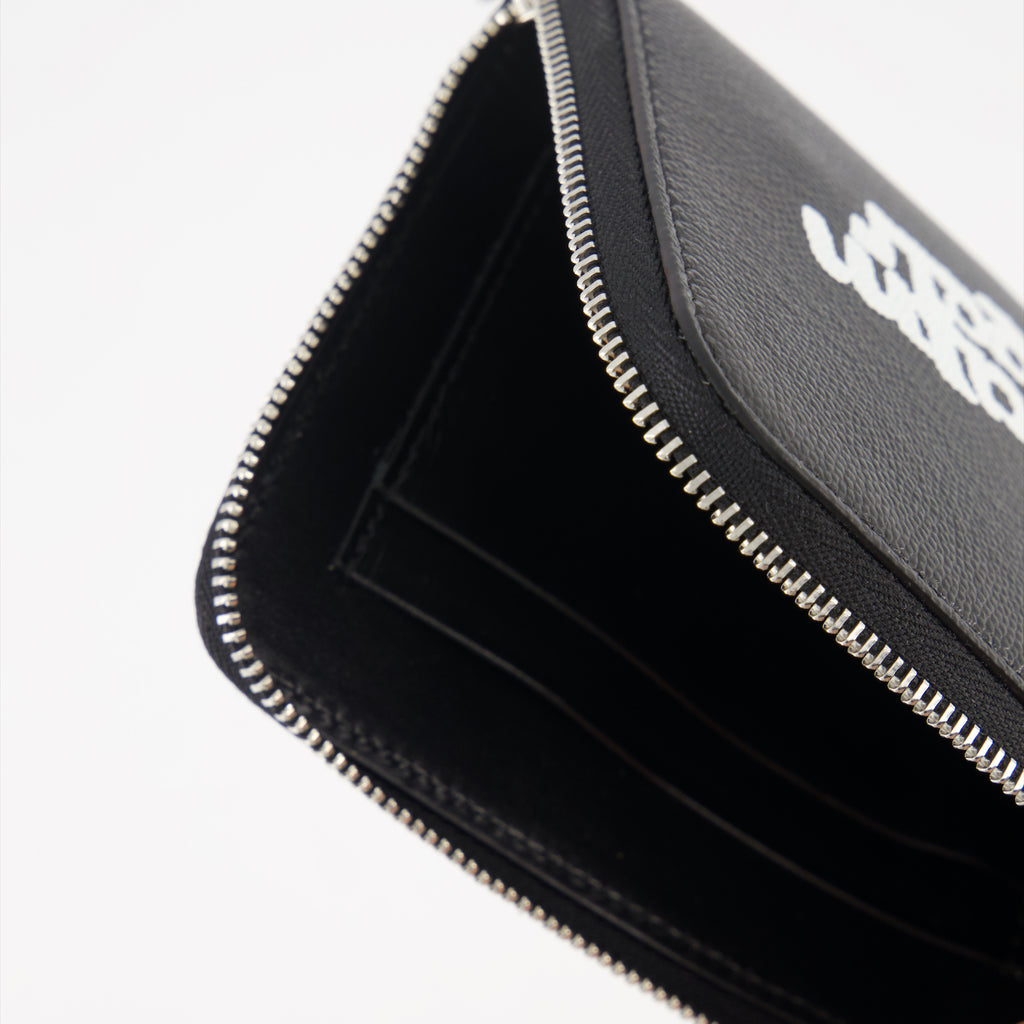 Kleine lederwaren Portemonnaie Sketchy Palm Angels Schwarz Homme