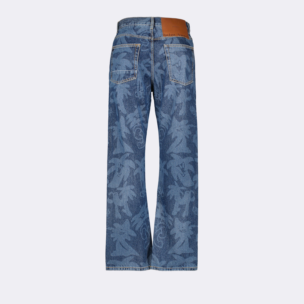 Pantalones Jean Palmity Palm Angels Azul Homme
