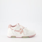Tênis Baskets Out Of Office Off-White Rosa Femme