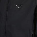 Vestes Coupe-vent à logo triangle Prada Noir Homme