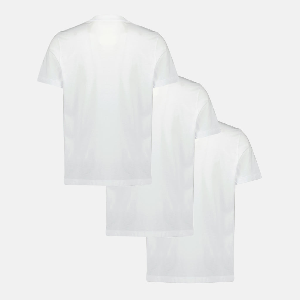 Imagen del artículo Lote de tres camisetas blancas de la marca Moncler para Hombre - Temporada Primavera-Verano 2026 - Vista Trasera