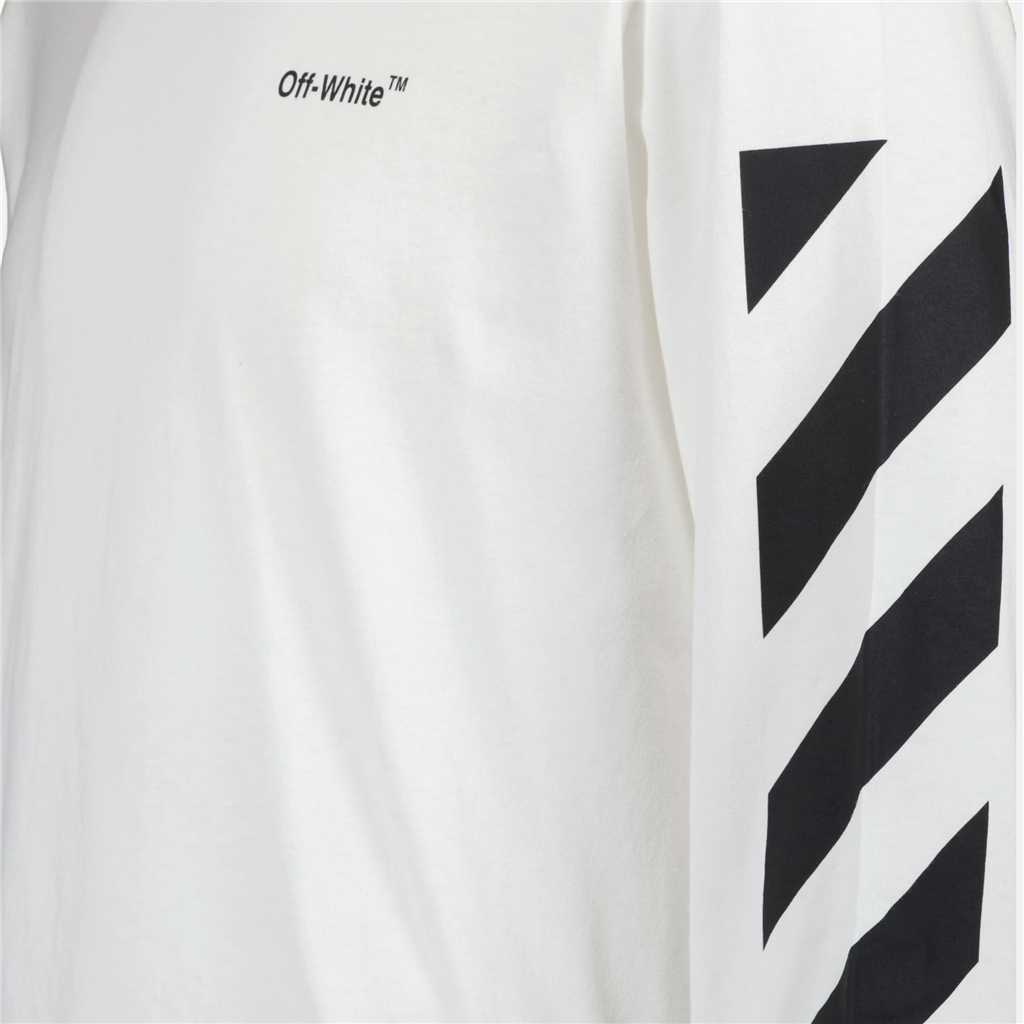 T-Shirts OMAB064C99JER001 0110 white black Off-White Weiß Homme