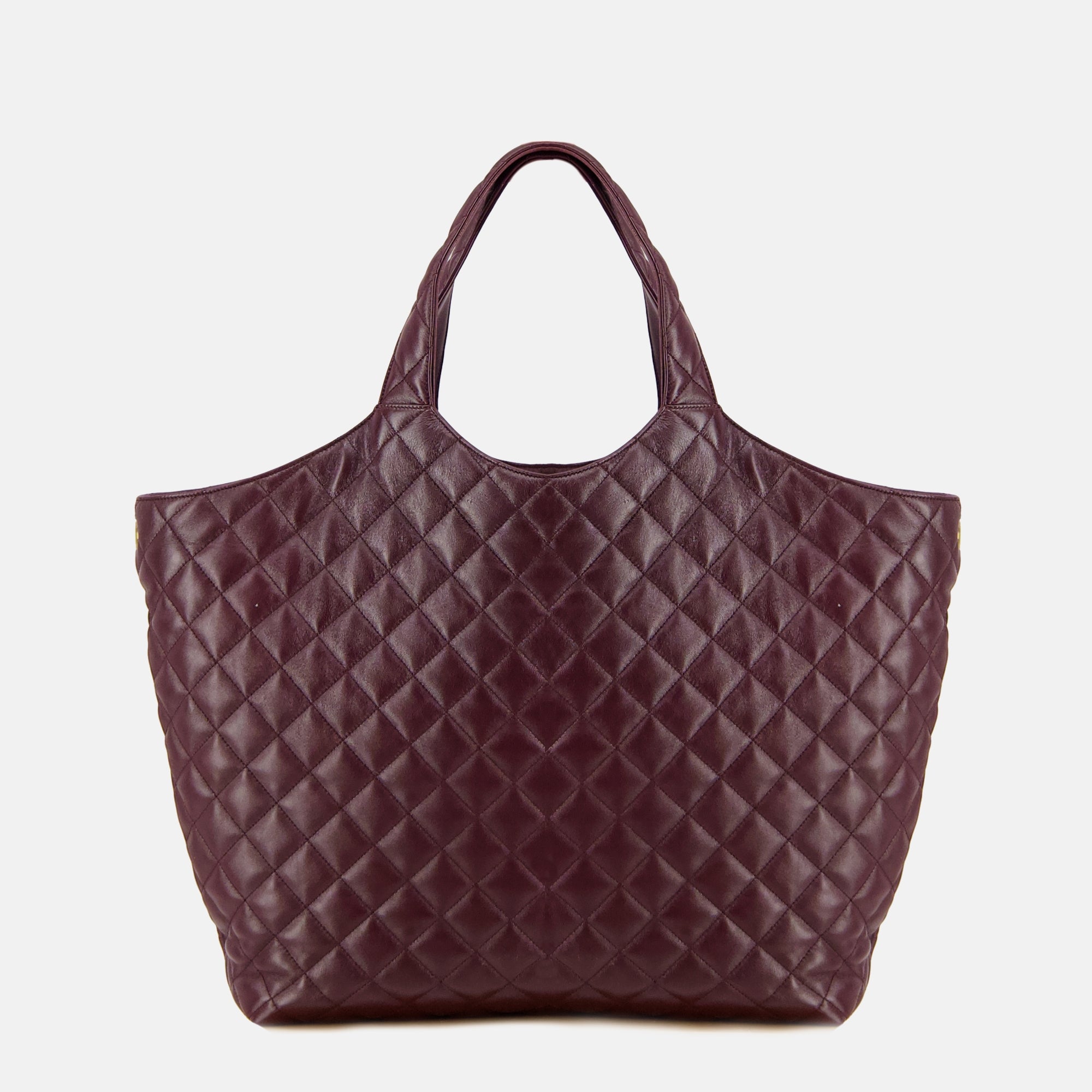 Image de l'article Sac cabas Icare bordeaux de la marque Saint Laurent pour Femme - Saison Automne-Hiver 2025 - Vue de Dos