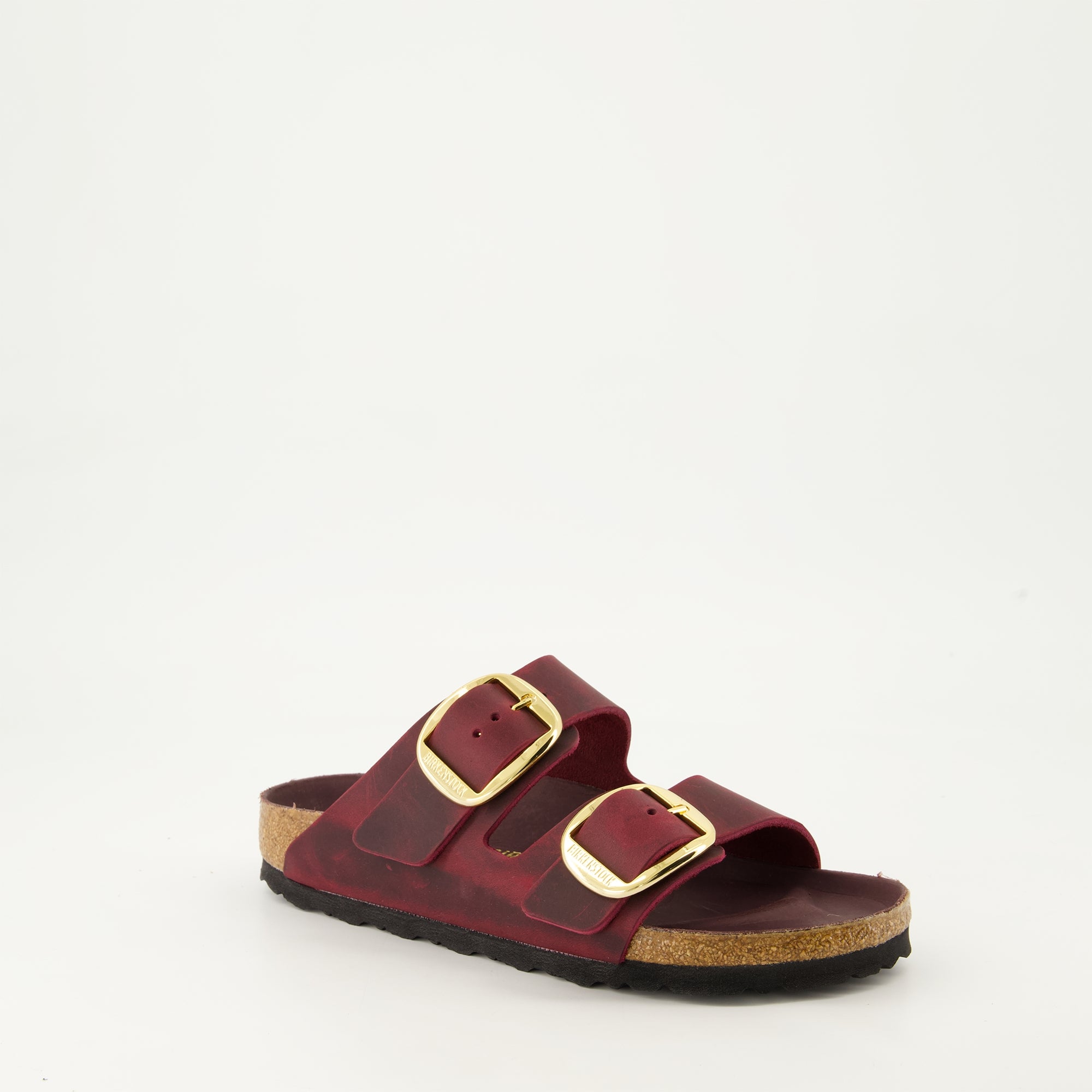 Offene schuhe Claquettes Arizona Birkenstock Bordeaux Femme