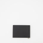 Small leather goods Grained leather card holder Saint Laurent Black Man